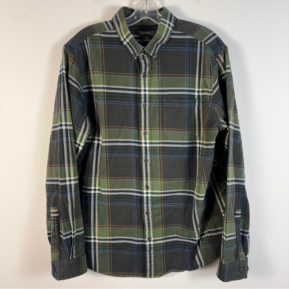 Eddie Bauer Other - ❤️ Eddie Bauer Men's XL Classic Fit Green Blue Plaid Flannel Shirt